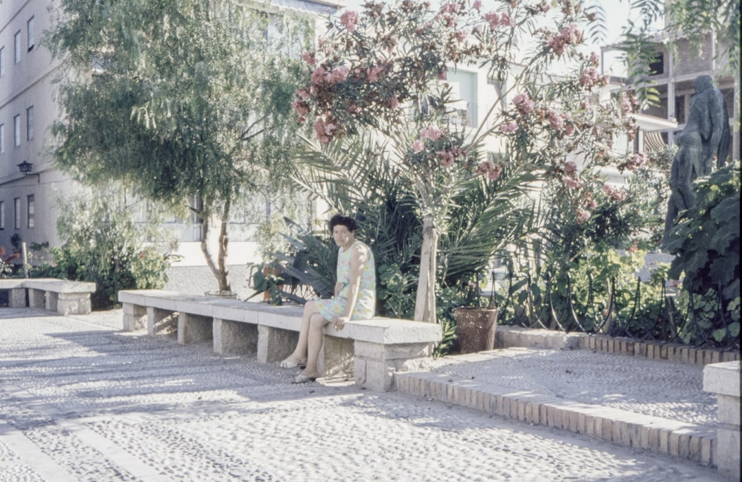 man sitting on bench