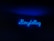 A neon sign with the word 'Storytelling' illuminated in bright blue against a dark background.