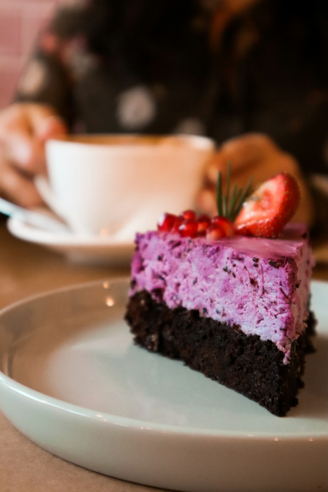 sliced of cake on round white plate