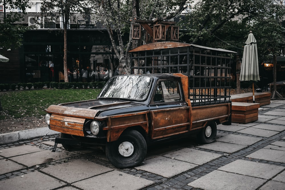 brown single-cab pickup truck during daytime