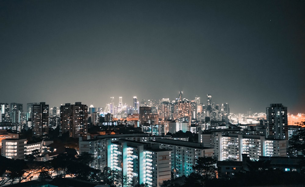 cityscape at nighttime