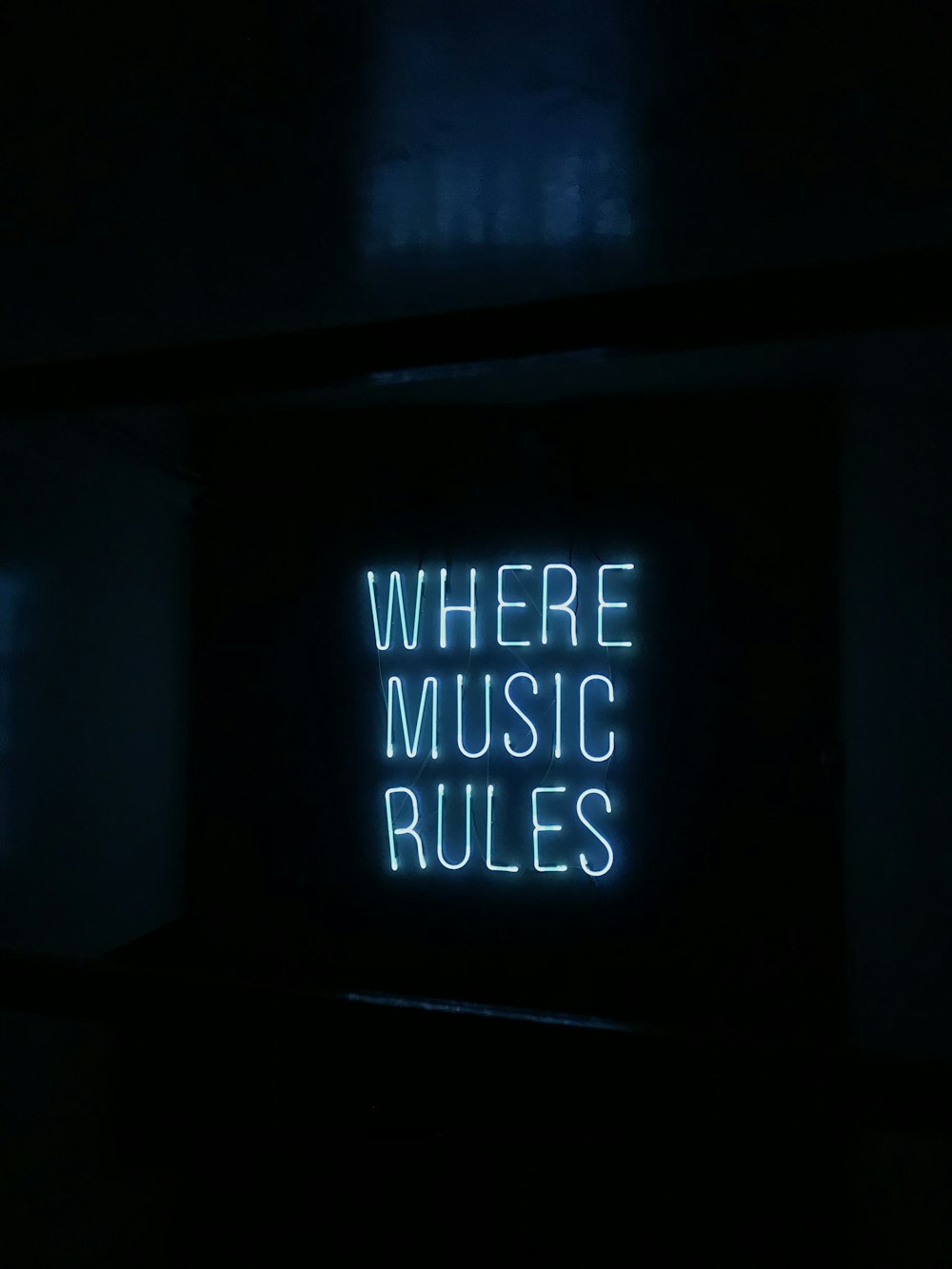 where music rules lighted signage