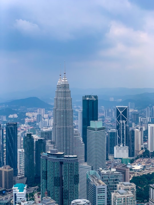 aerial photography of high-rise buildings in Menara Kuala Lumpur Malaysia