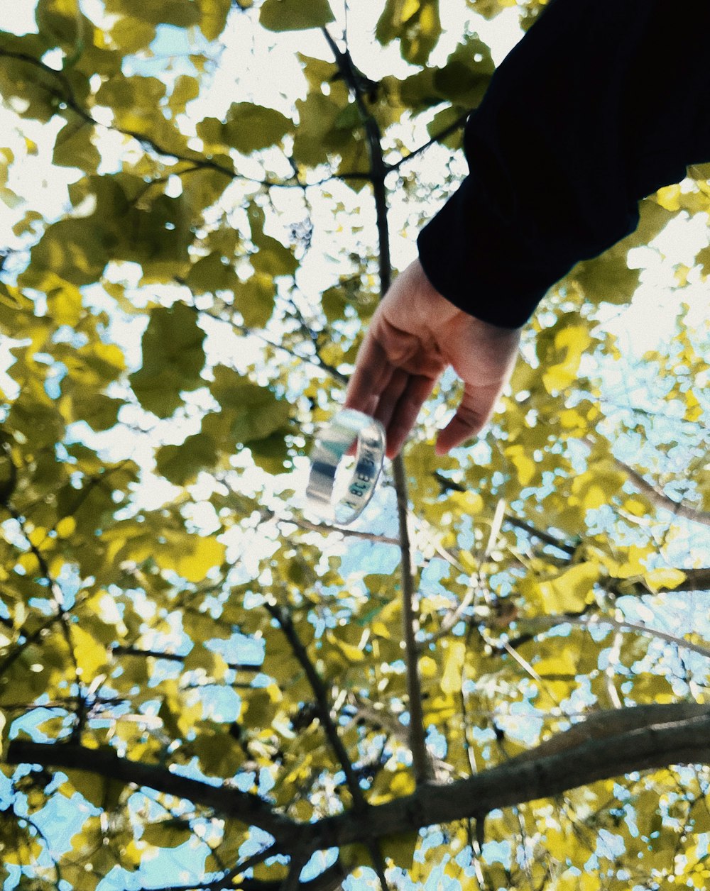 person dropping bracelet