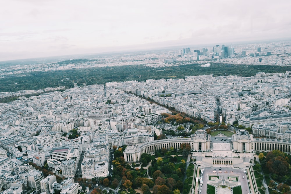 aerial-view of photography of city escape during daytime