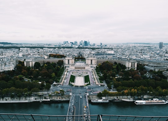 skyline city view scenery in Trocadéro France