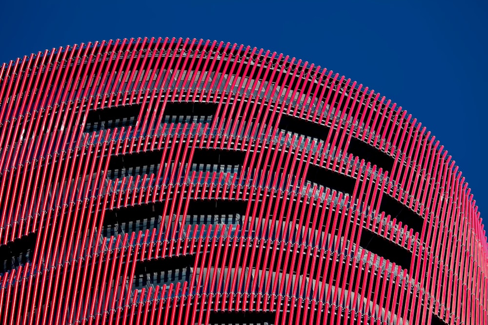 red and black building