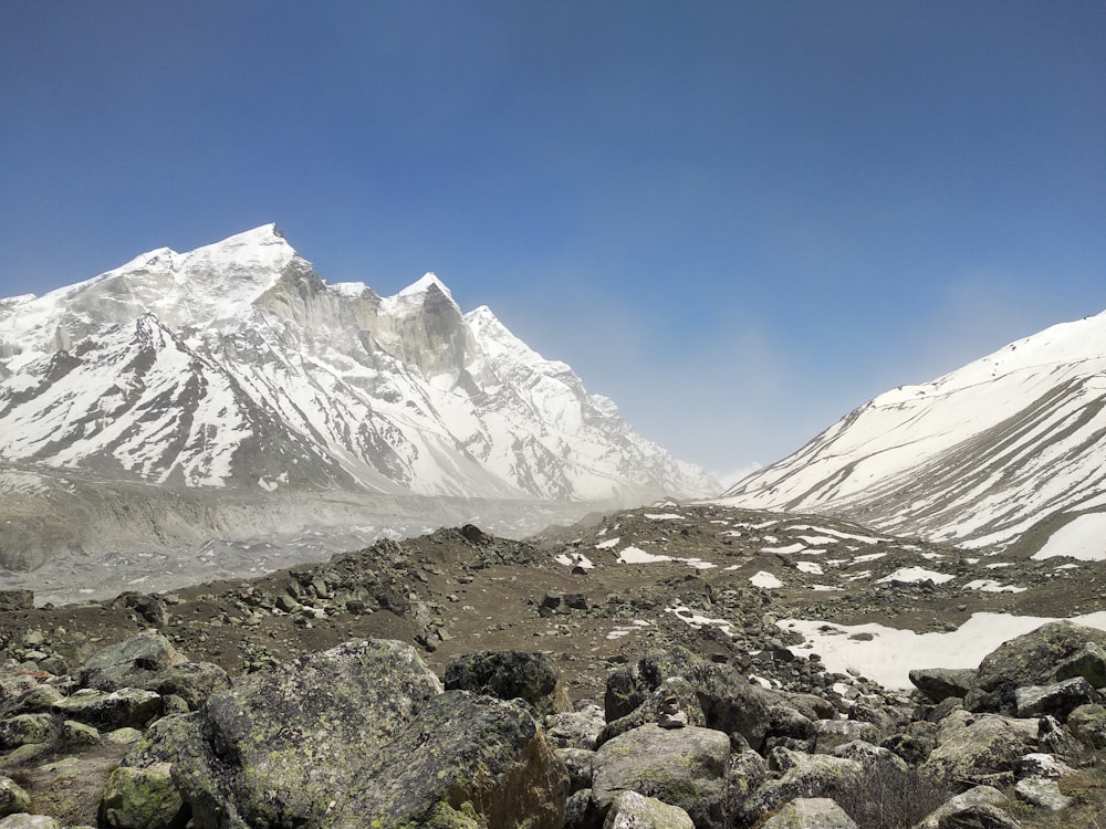 snowy mountain photograph