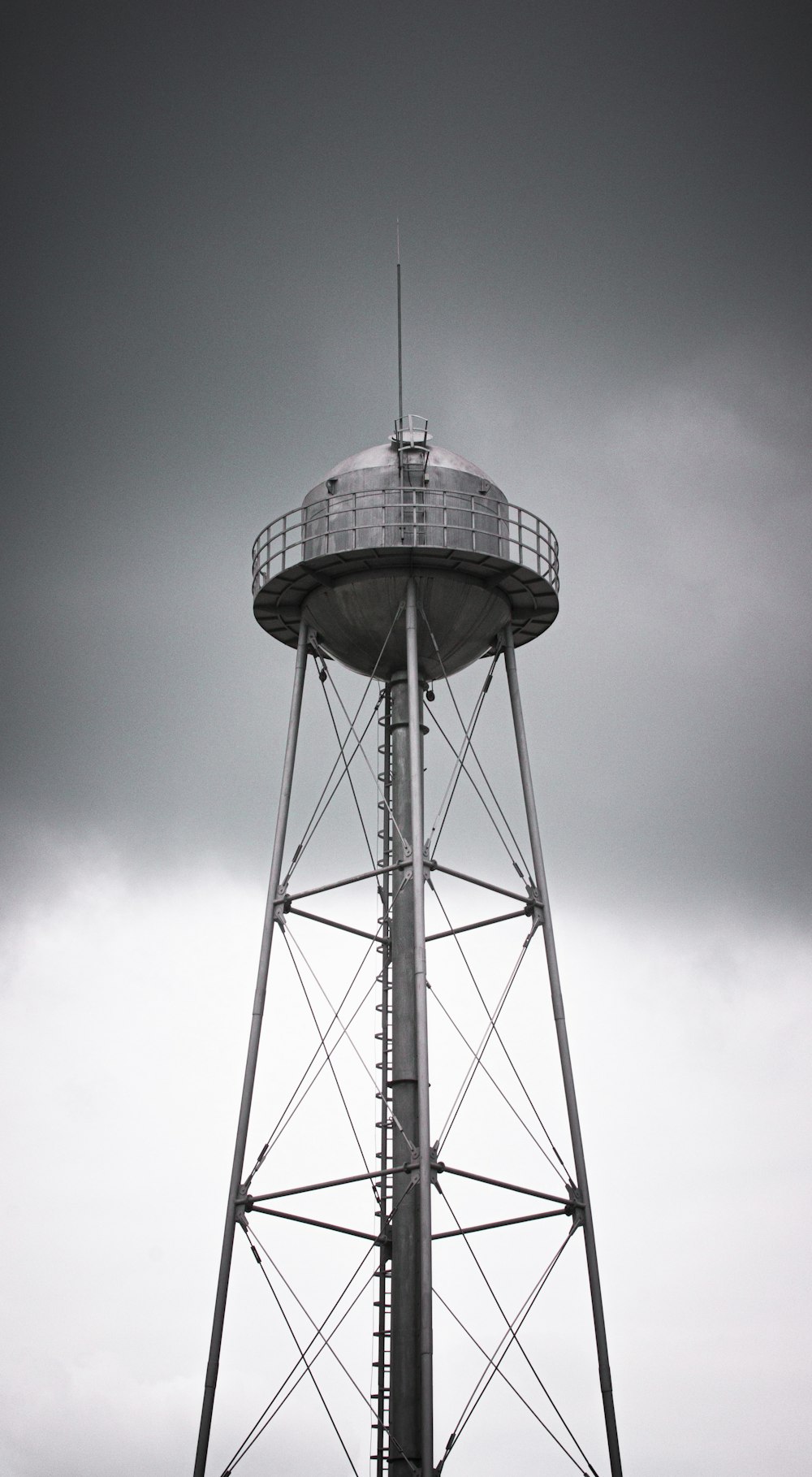 grayscale photography of tower