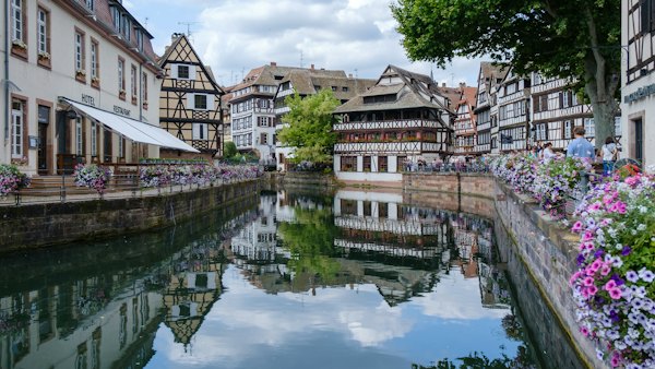 Brown wooden house — Strasbourg, France