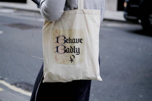white tote bag