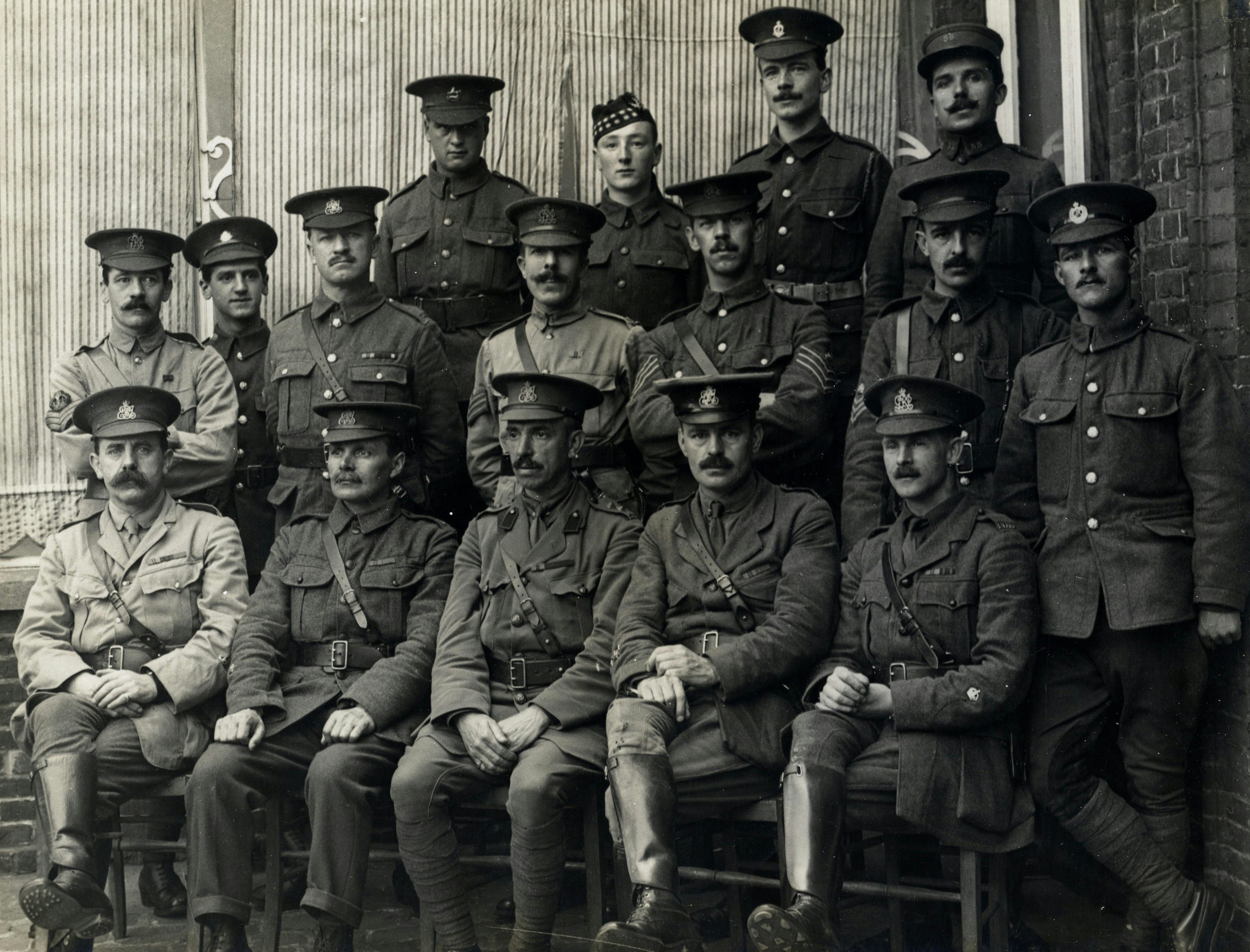 World War 1. Clerks H.Q. Indian Corps. Photographer: H. D. Girdwood.