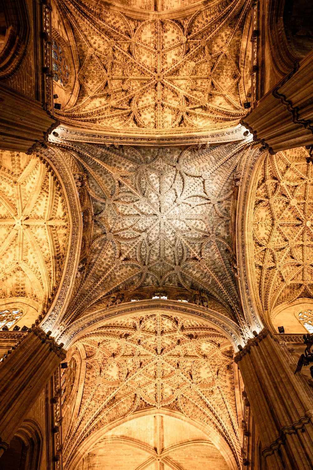 ceiling view of inside building