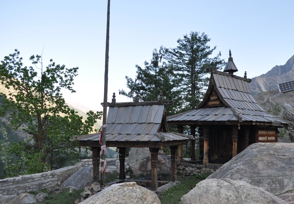 brown wooden house