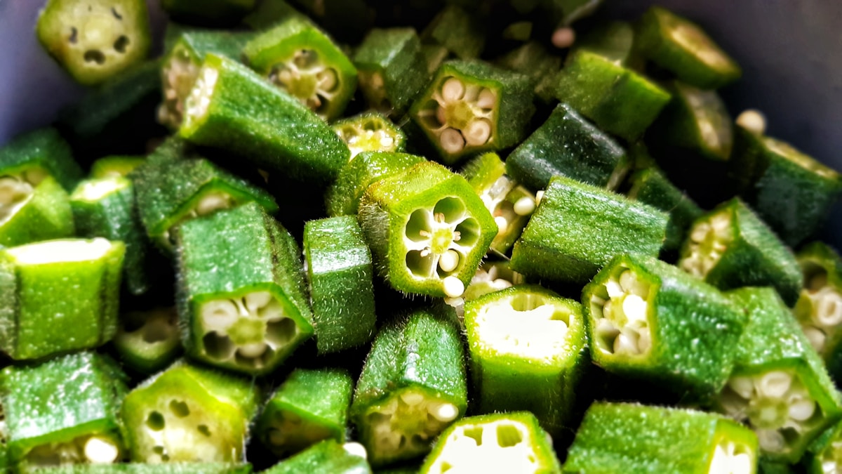 Okra rósta san oigheann