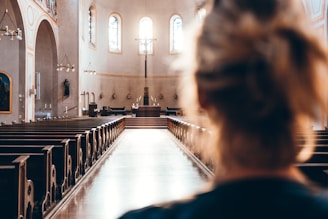 woman in church