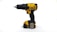 black and yellow DEWALT cordless drill
