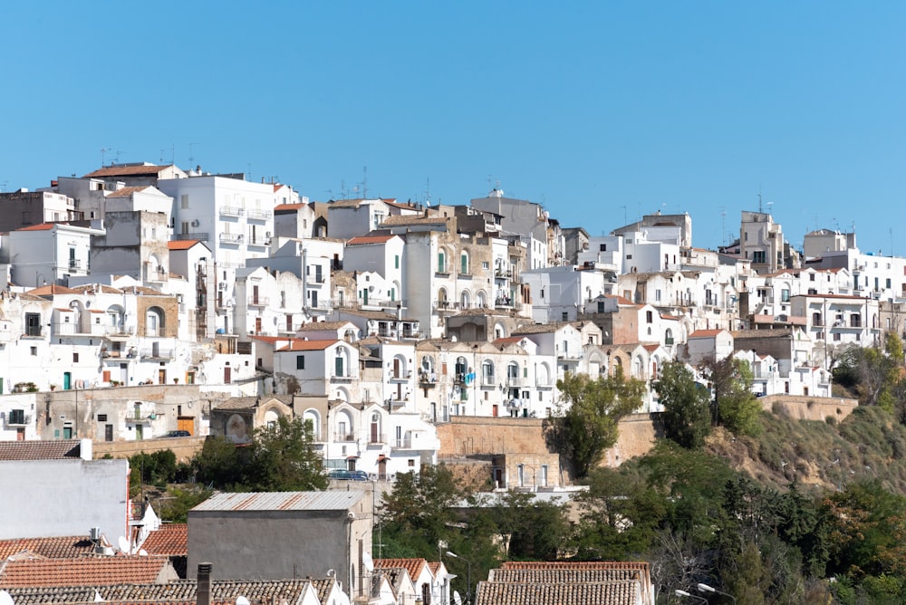 white village on top of the mountains