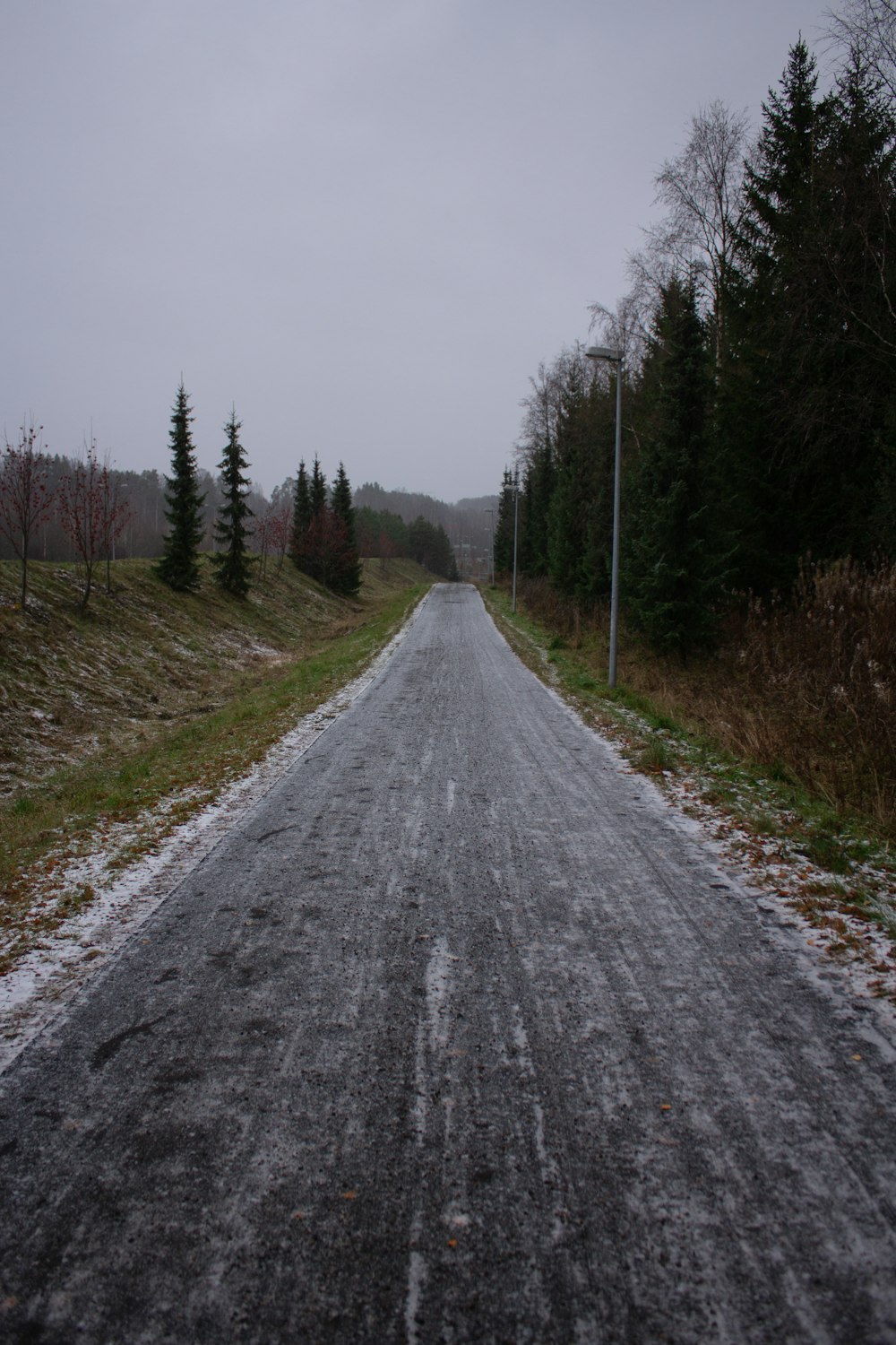 empty road through rural area