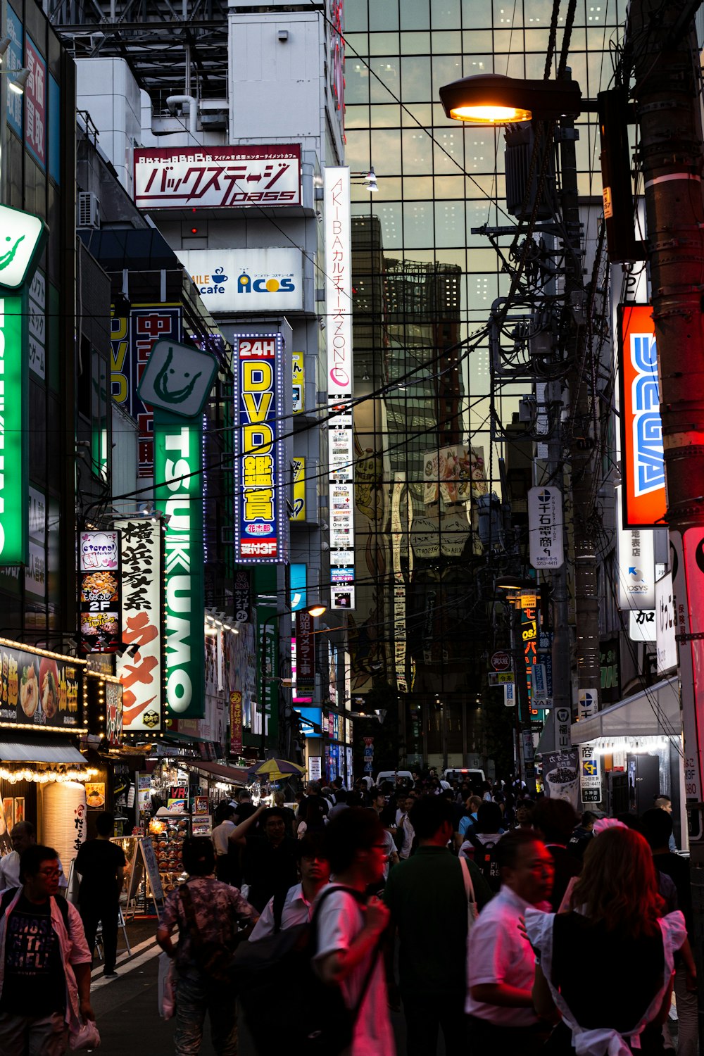 people walking on night market