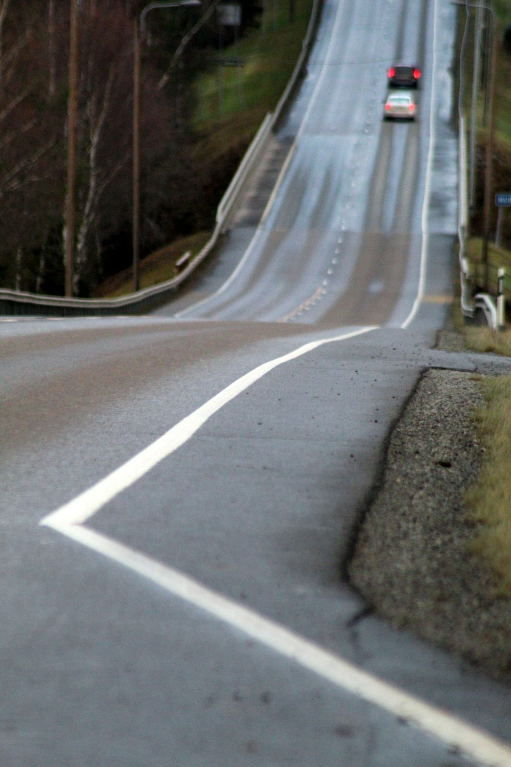 vehicle on paved road