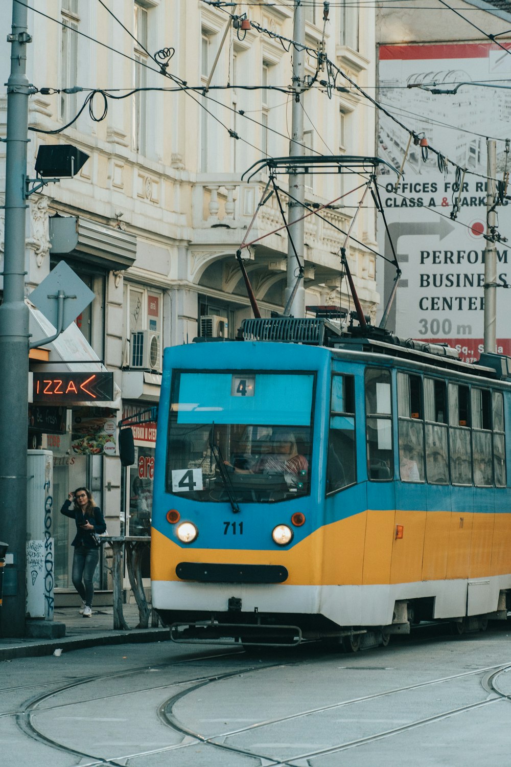tram near building view during daytime