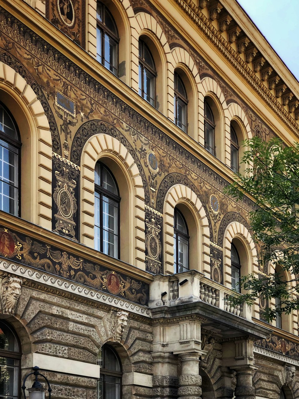 Gothic design palace under clear sky