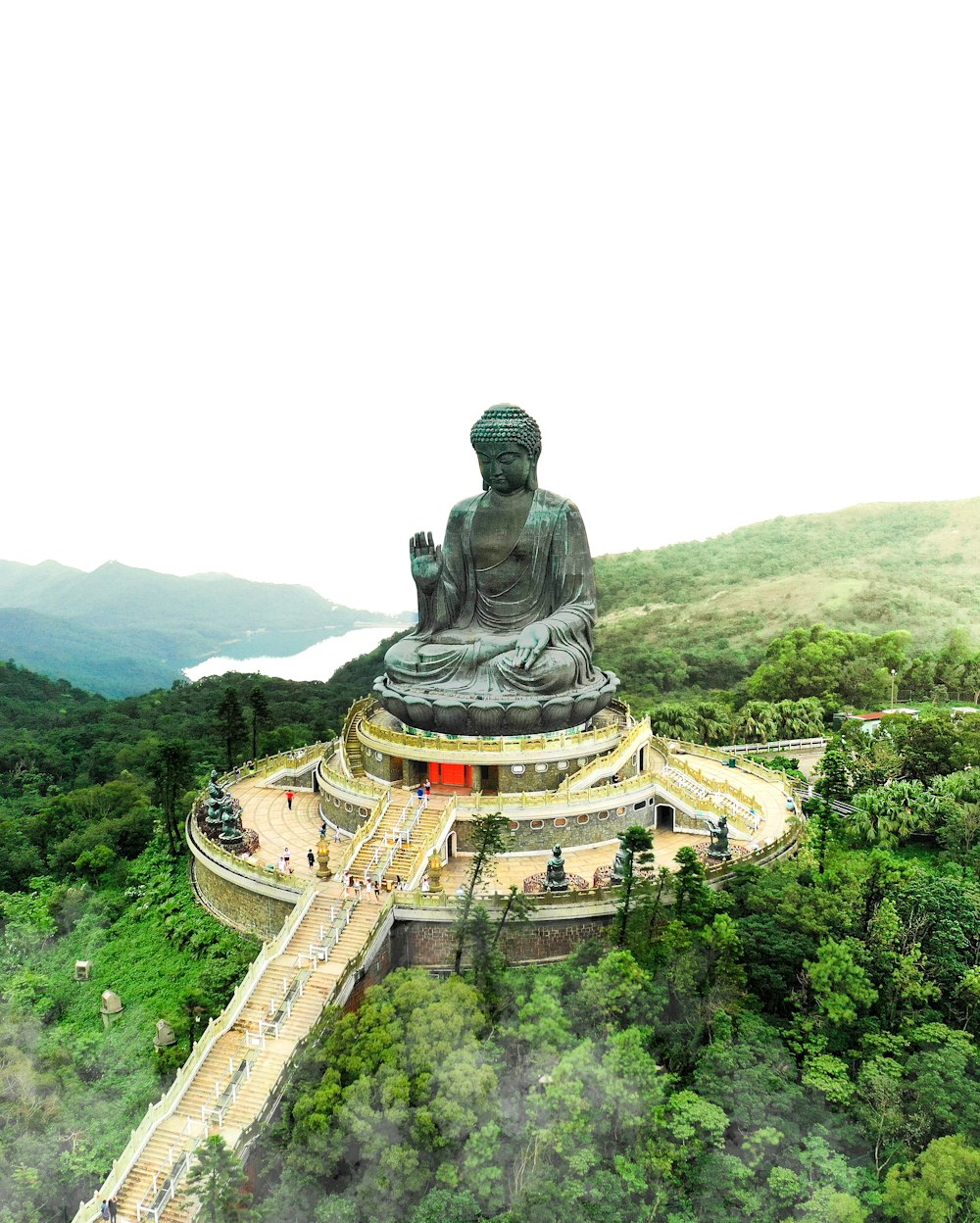 black Gautama buddha statue