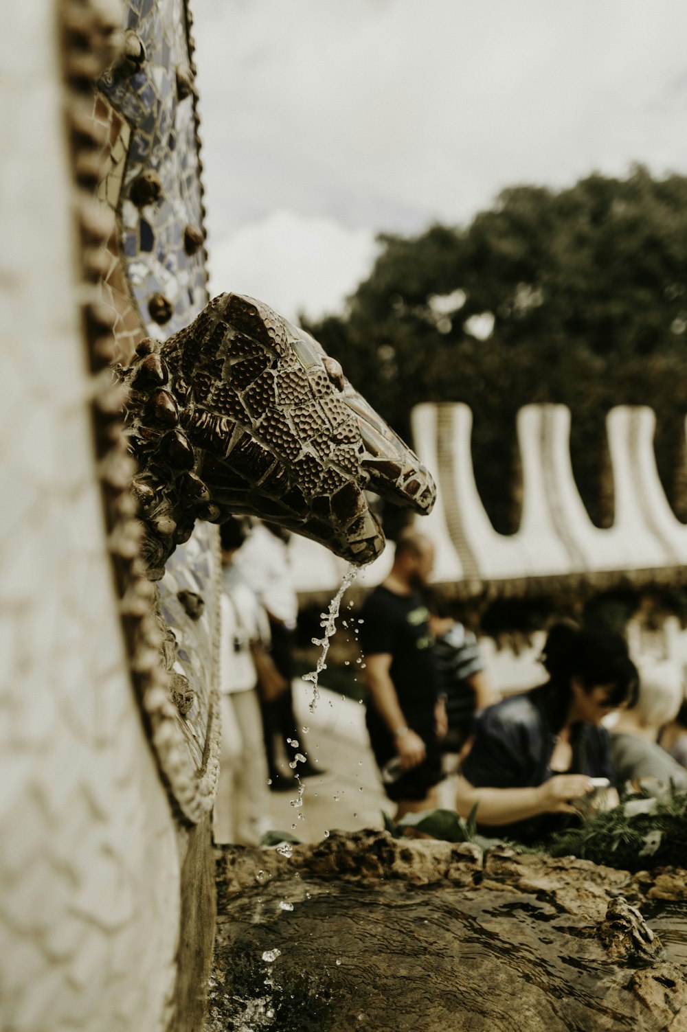 brown concrete statue