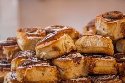 baked bread lot rolls zoom background