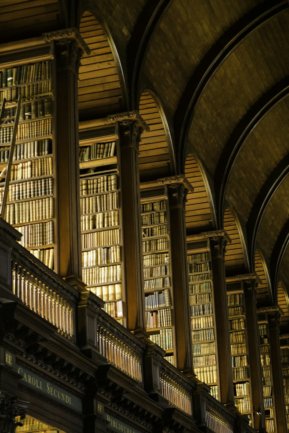 foto da biblioteca da estante