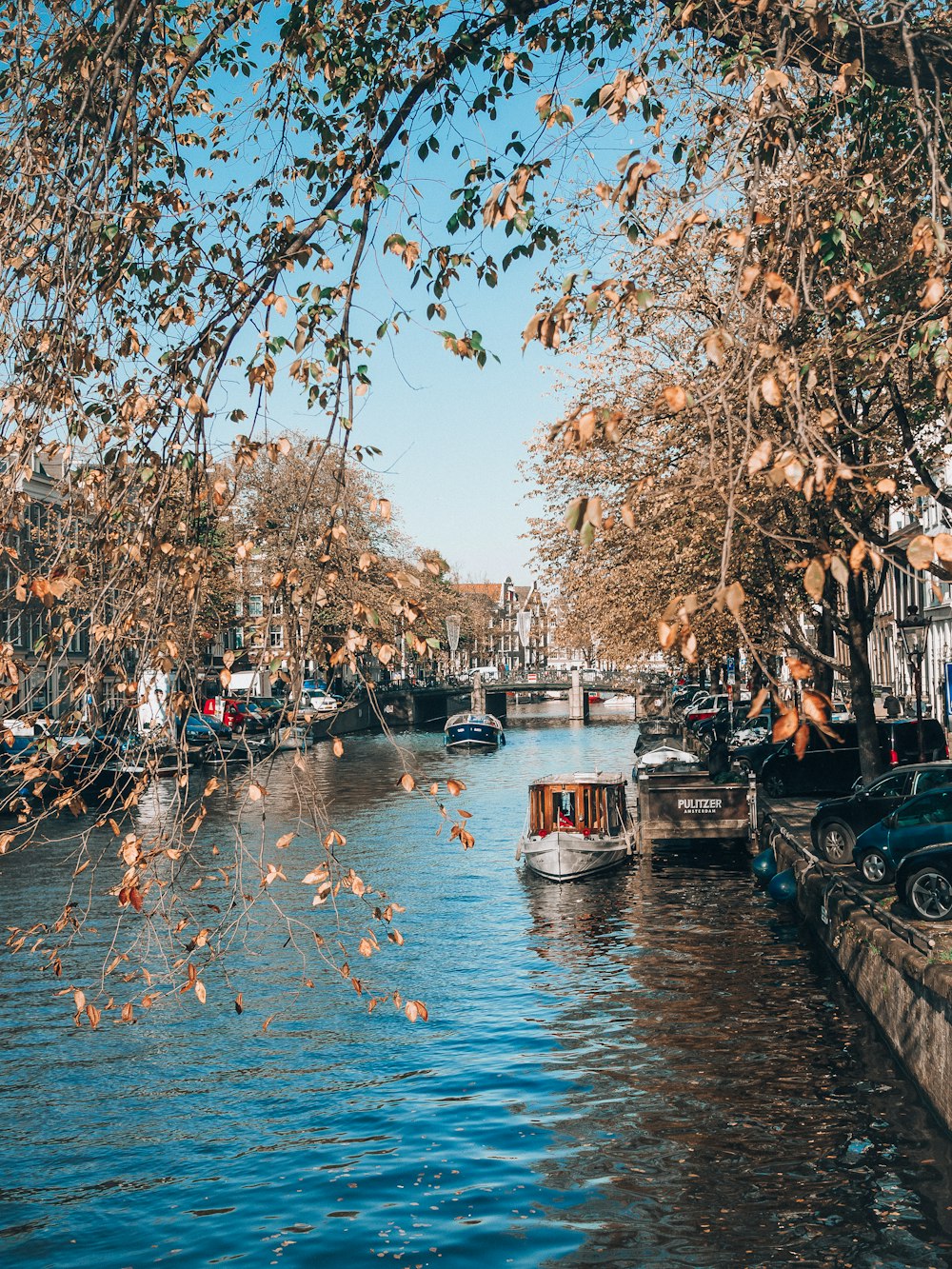 canal between parking space