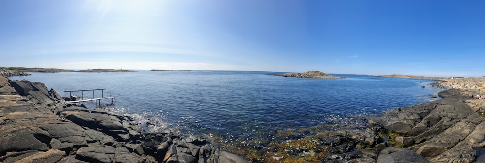 panoramic photography of calm body of water