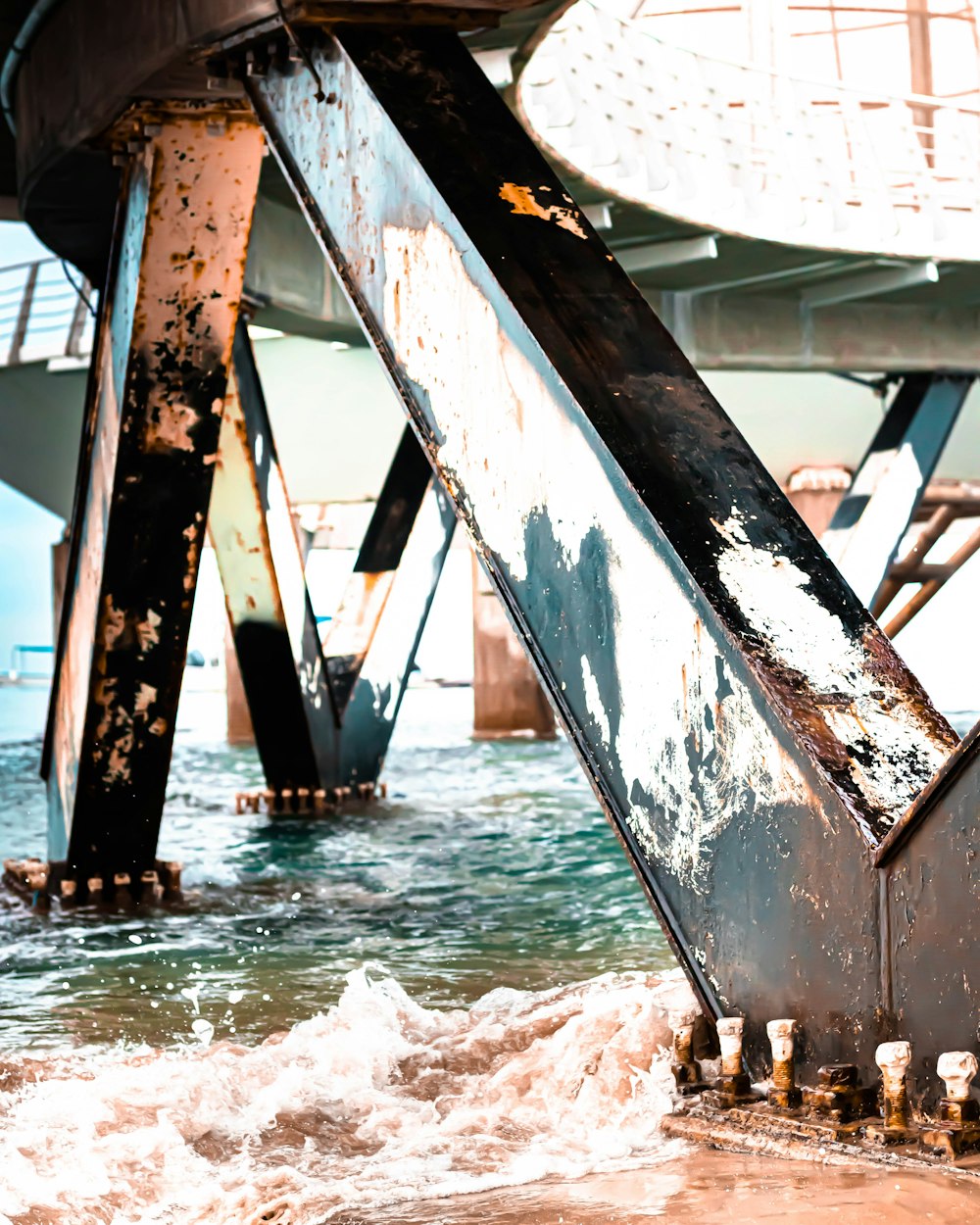 gray metal bridge during daytime