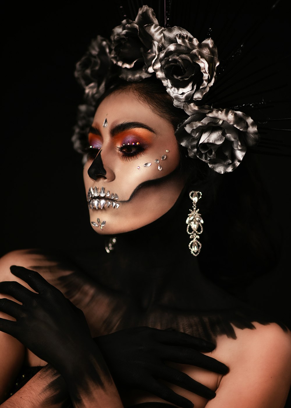woman with face paint