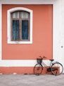 black step-through bike