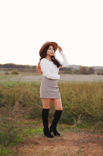 A serene outdoor scene with a model showcasing Wyoming Naturals’ versatile everyday wear against a natural backdrop.