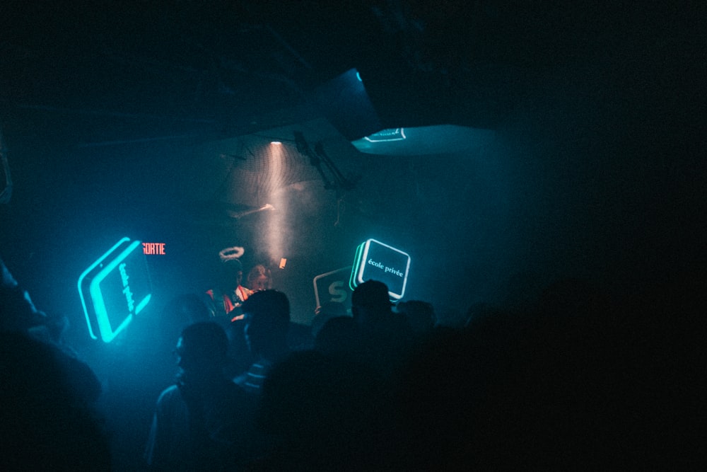 crowd of people inside building