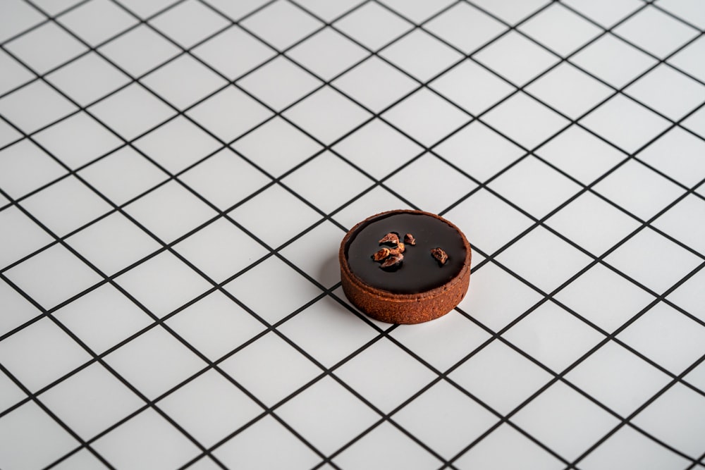 round cake on tiles