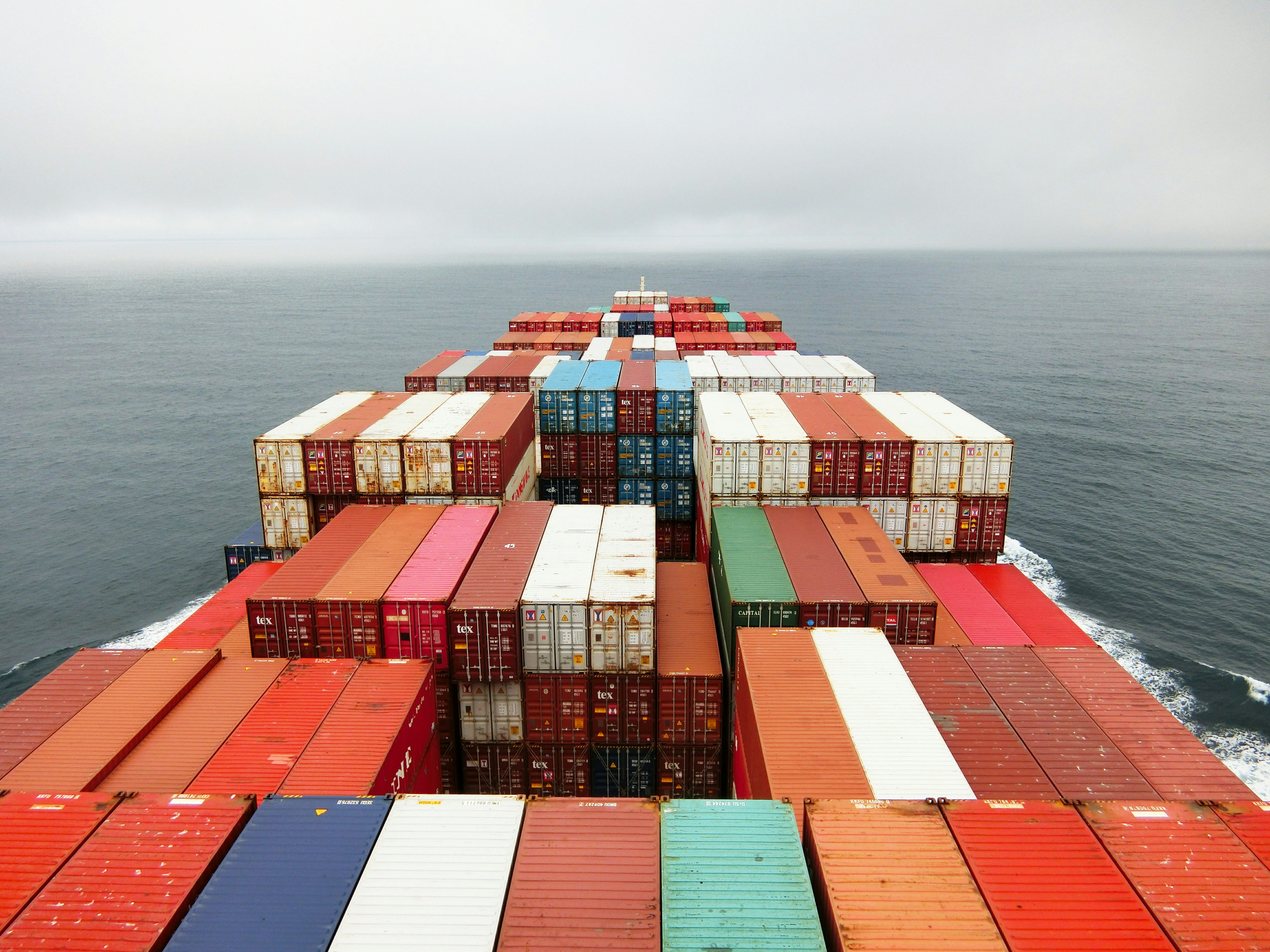 Transshipment operations at a major container terminal