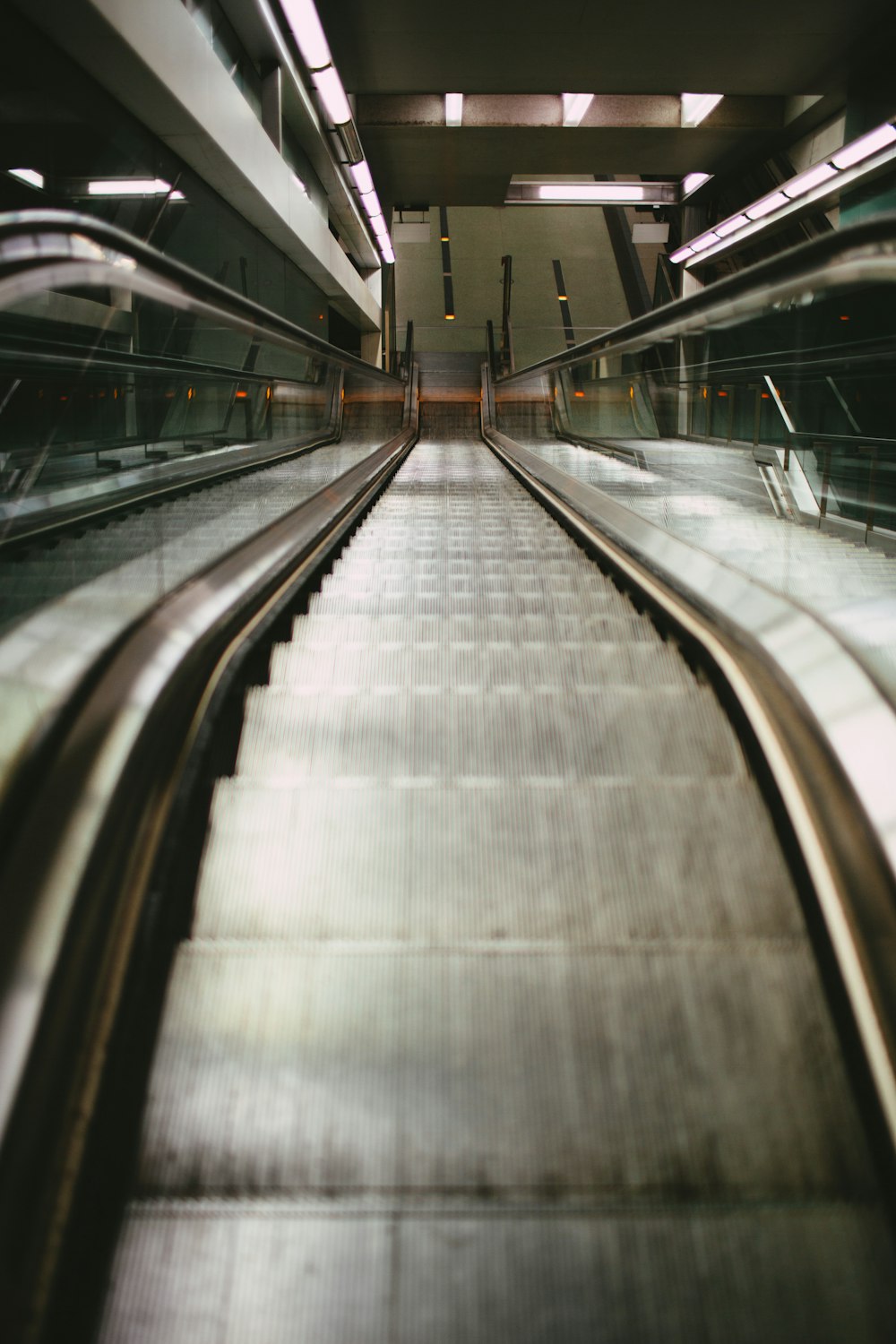 view photography of escalator