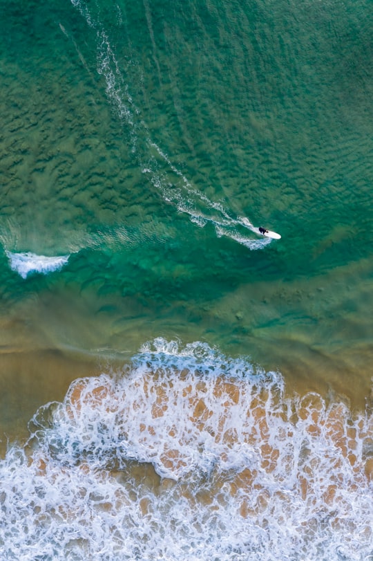 aerial photo of ocean in Maroubra Beach Australia