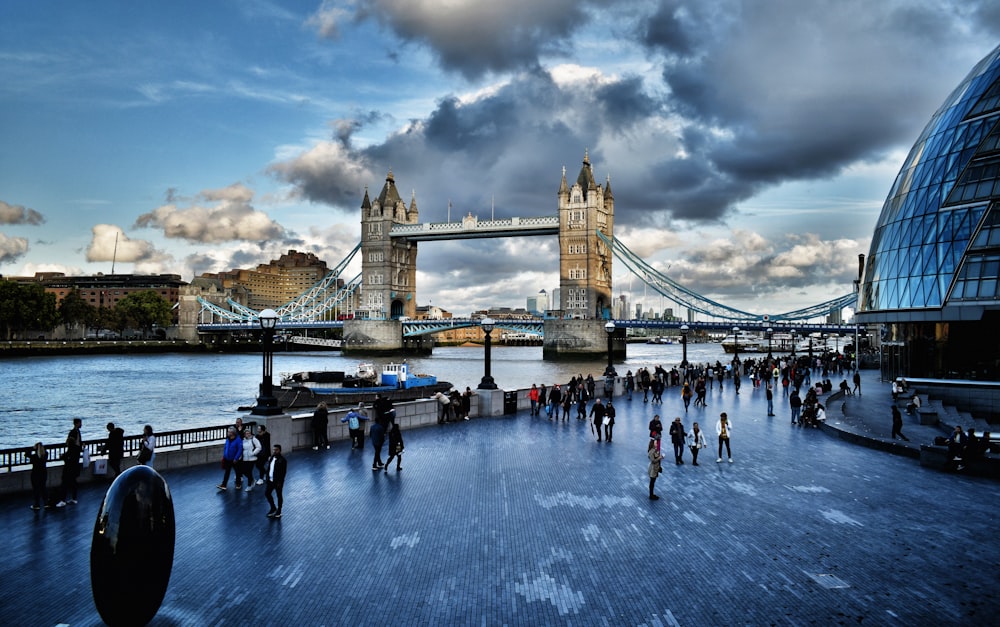 aerial photography of London Bridge