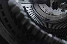 grayscale photography of typewriter
