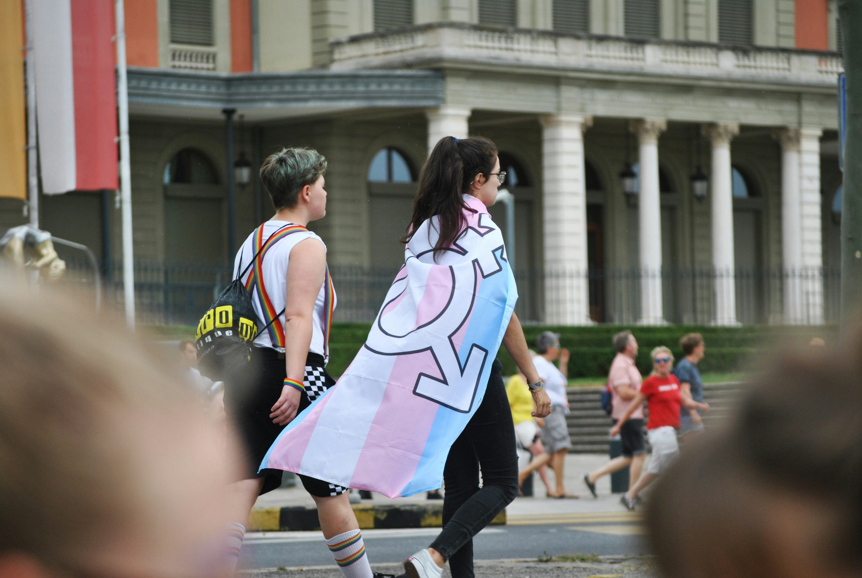 July 7th 2019, pride parade day in Geneva.