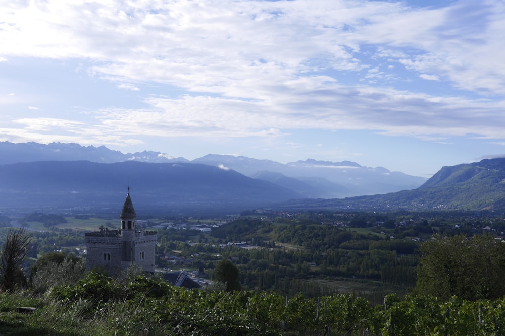 high angle photo of mountain