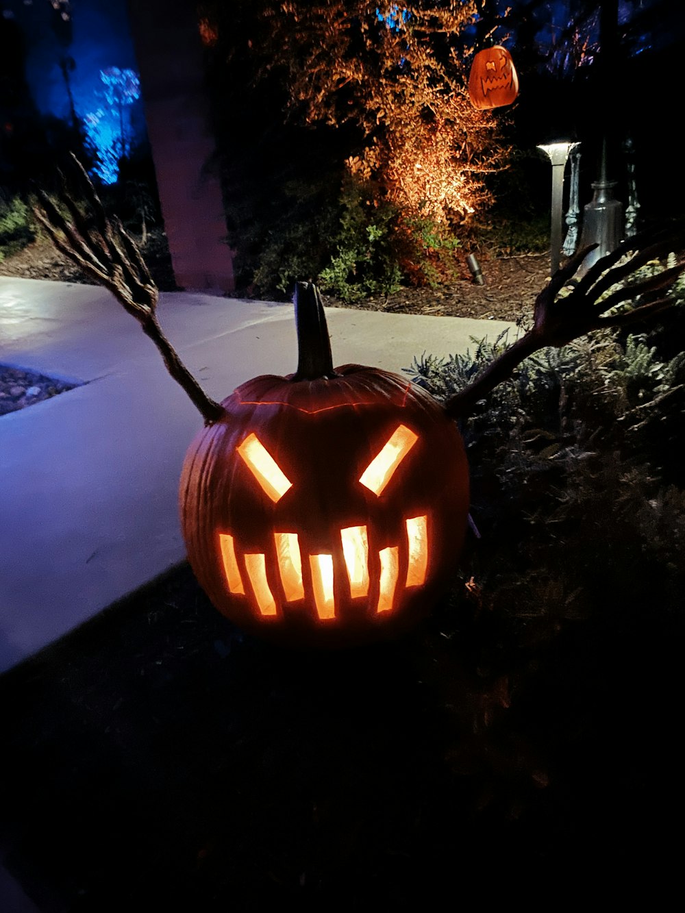 jack o lantern outdoor lamp