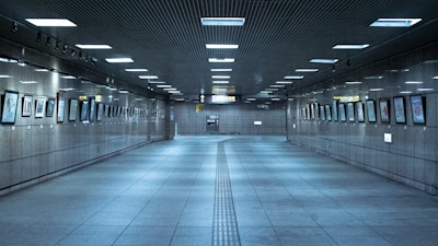 architectural photography of hallway