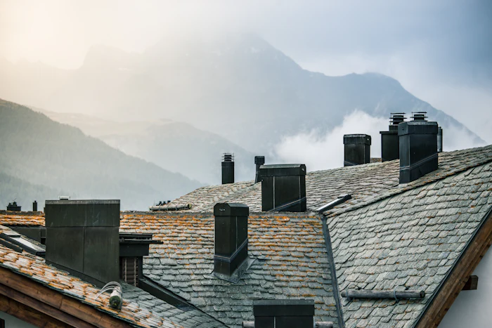 Roof and chimney detail