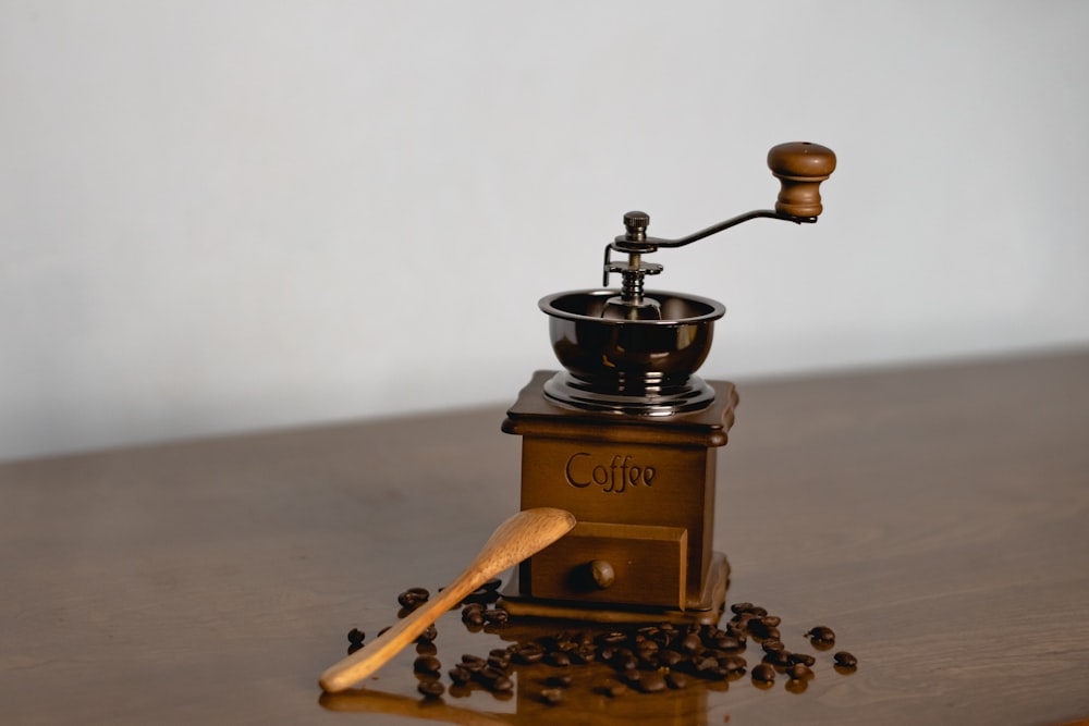 brown coffee grinder